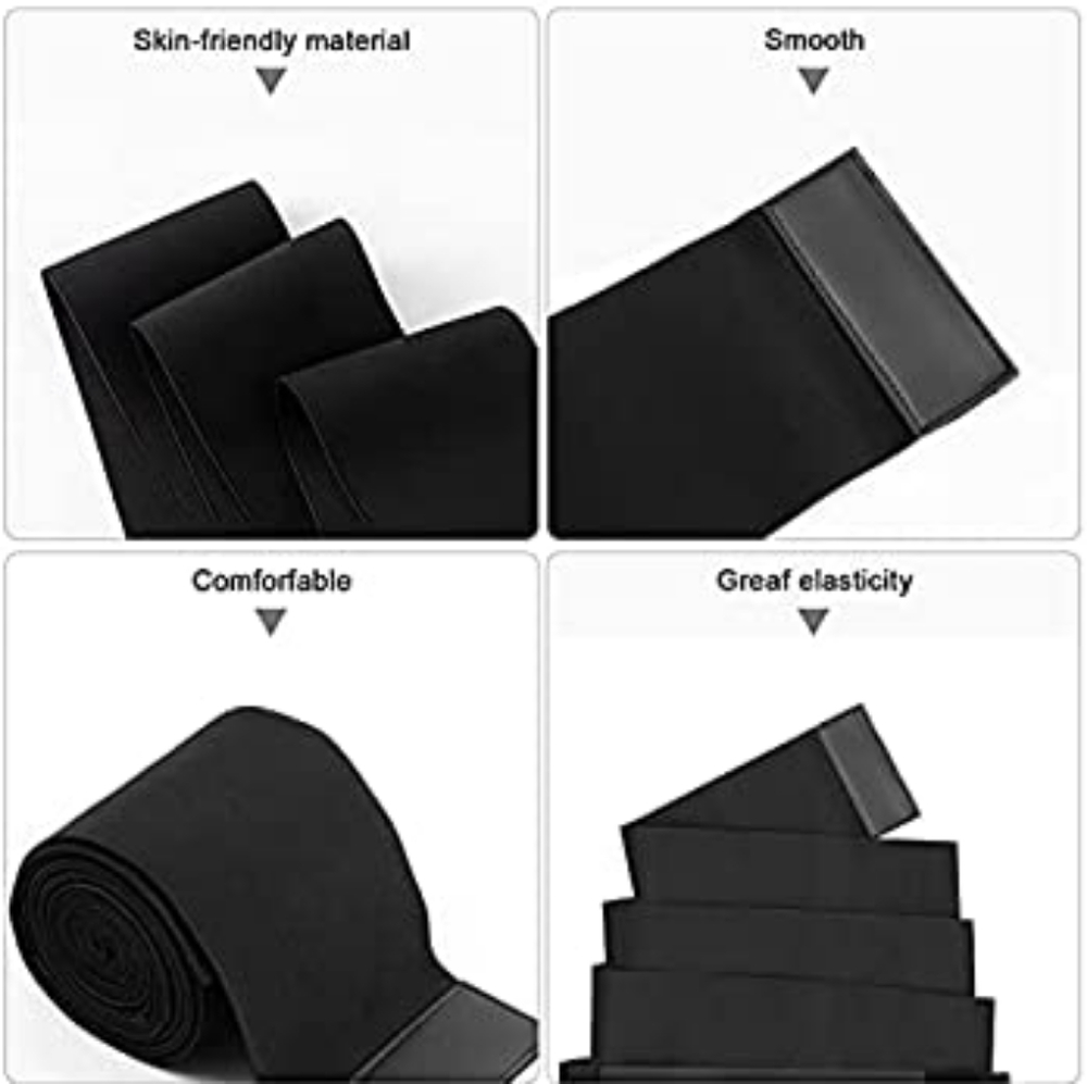 Invisible Wrap Waist Trainer Tape Lumbar Waist Support Belt Black - Picture 4 of 8